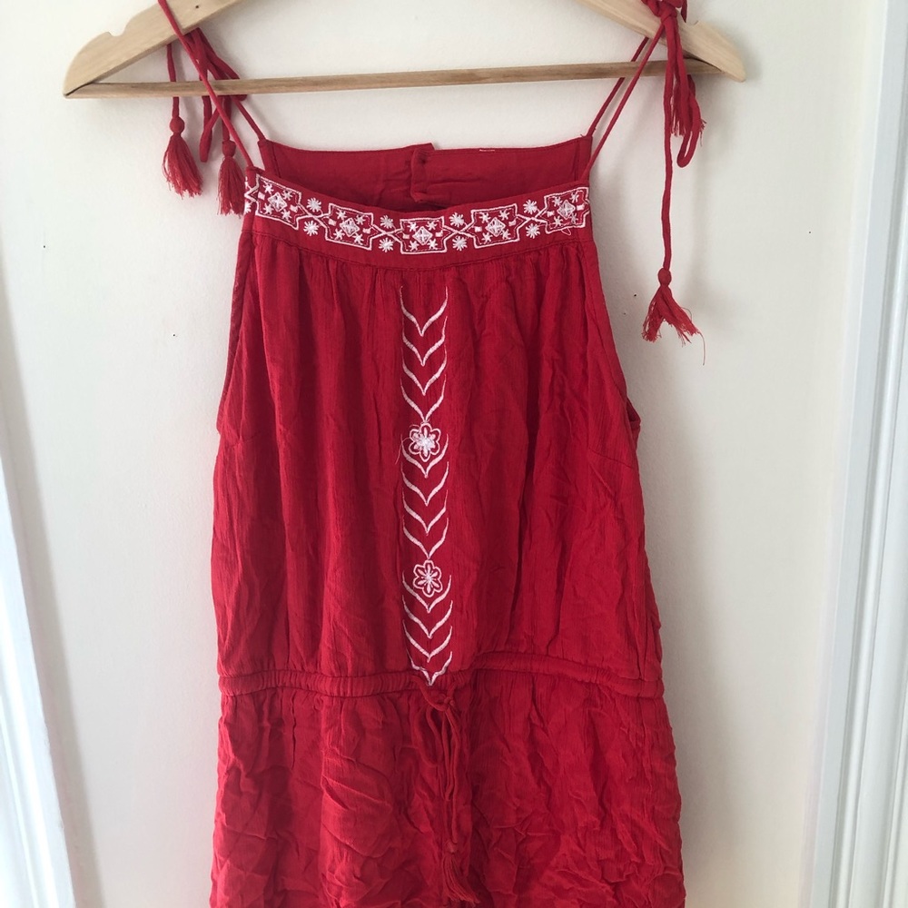 Red romper